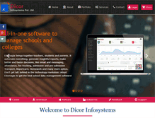 Tablet Screenshot of dicorinfosystems.com